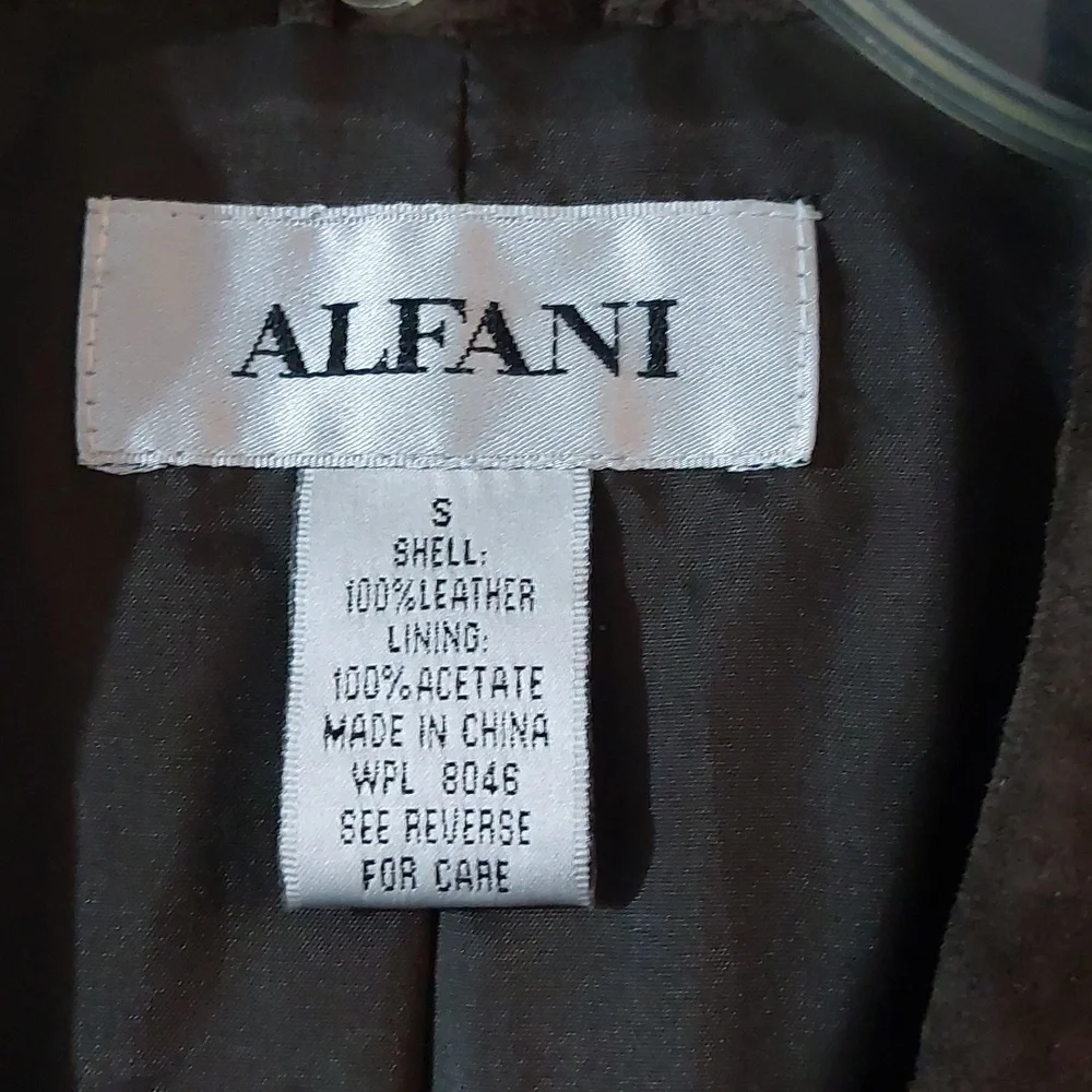 Alfani Brown Suede Blazer - Picture 3 of 7